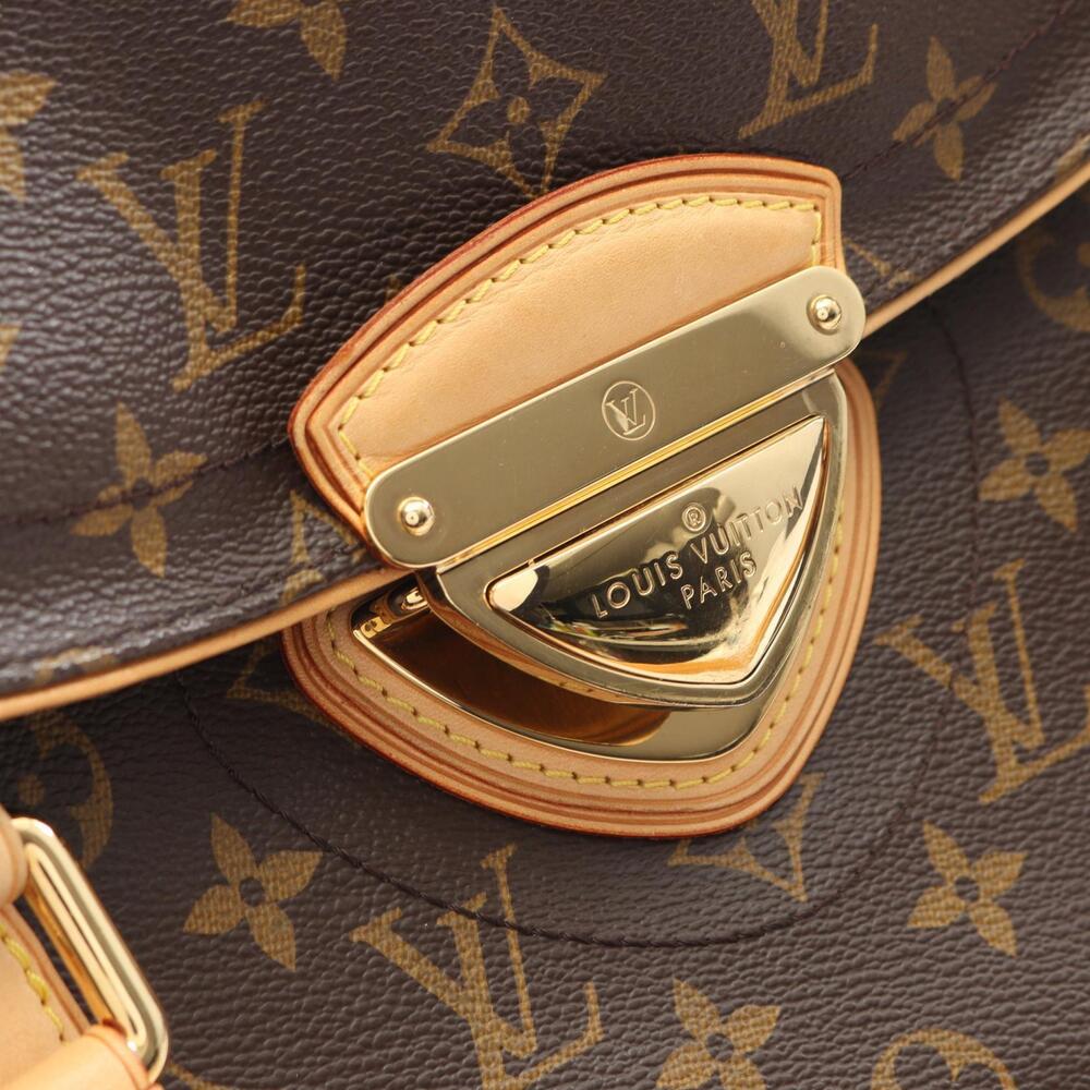 Louis Vuitton Shoulder Leather Beverly Monogram Canvas Bag Brown - Picture 9 of 9